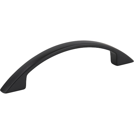 Elements 96 mm Center-to-Center Matte Black Arched Somerset Cabinet Pull 8004-MB